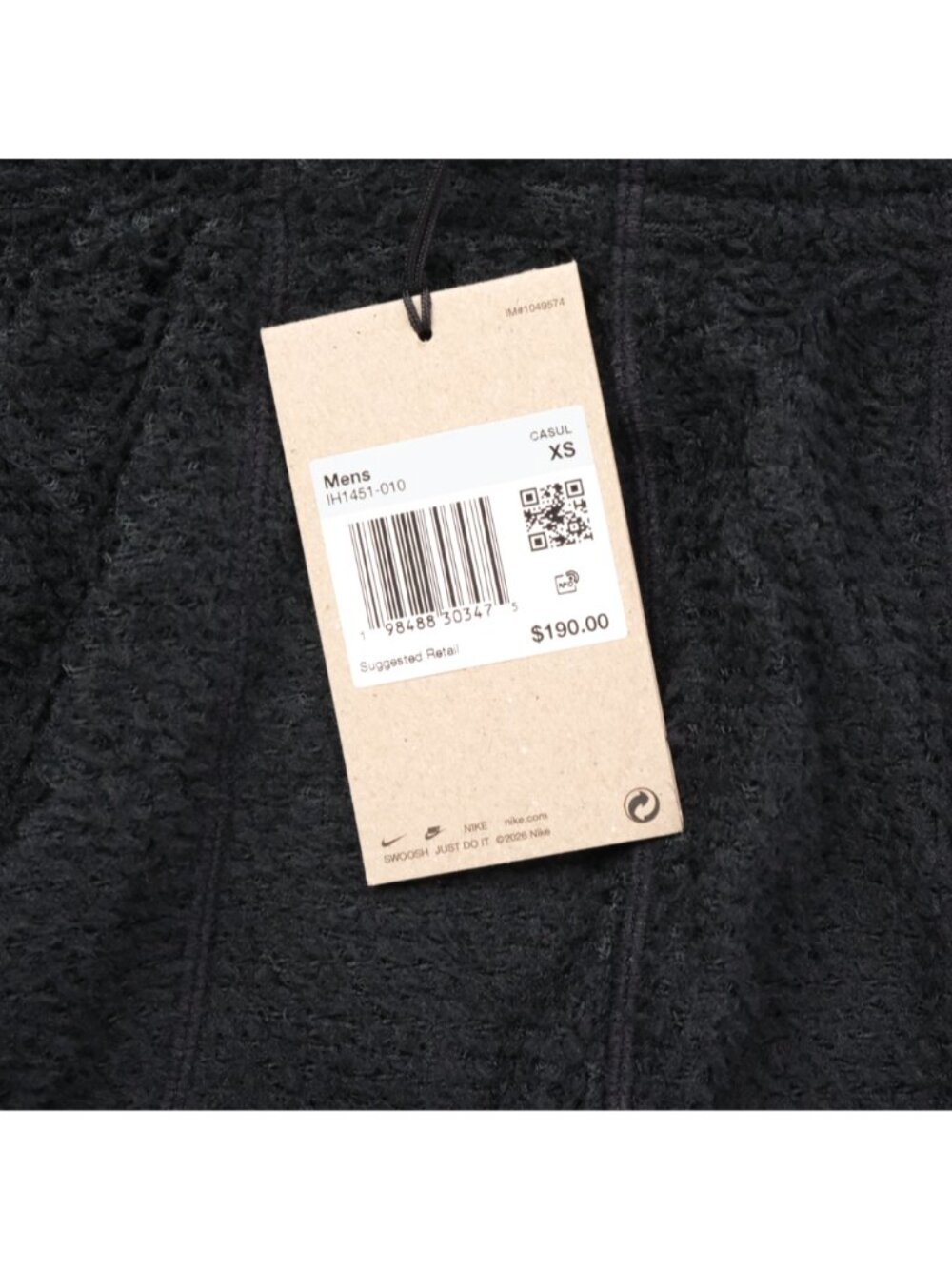 Nike ACG Tuff Fleece Pants Size XS Men Black White IH0717-010 - Picture 3 of 8